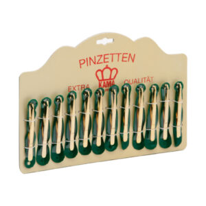 Pinzetta gold Solingen tweezer 69 90mm Punta piegata retta display da 12 Pz - immagine 1