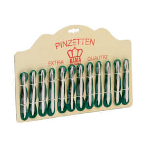 Pinzetta nichelata Solingen 900 98,5 mm Punta piegata obliqua display da  12 Pz - immagine 1
