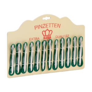 Pinzetta nichelata Solingen 900 98,5 mm Punta piegata retta display da  12 Pz - immagine 1