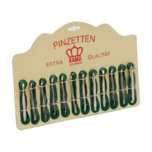 Pinzetta nichelata Solingen 94 80 mm Punta dorata piegata assortita display da 12Pz - immagine 1
