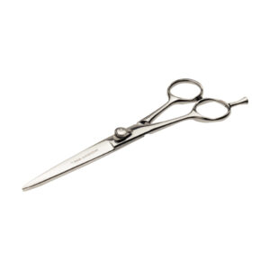 Forbice parrucchiere punta tonda manico dritto moon 7” - immagine 1
